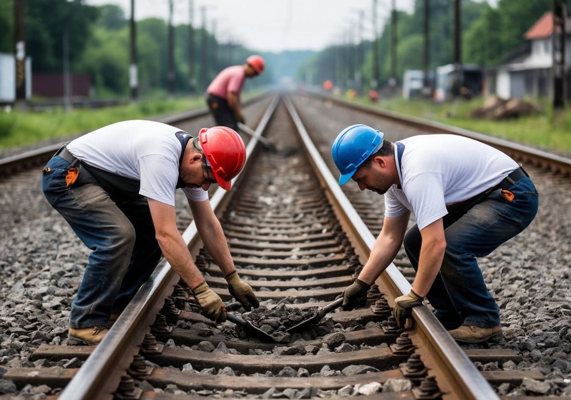 Ремонт железнодорожного переезда в Канске на улице 40 лет Октября